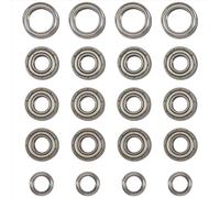 Roulements RC pour Tamiya pour TT-01 TT01D TT01E TT01R DF02 1/10 Kit De 20 Roulements À Billes pour Voiture Télécommandée Pièces De Rechange
