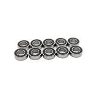 Roulements RC pour Tous Les Modes De Voiture RC Roulement en Caoutchouc Noir 688ZZ Billes Scellées en Métal Rainure Profonde Radiale 8x16x5mm Pièces De Rechange(10 pcs)
