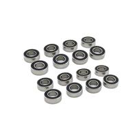 Roulements RC pour Tous Les Modes De Voiture RC Roulement en Caoutchouc Noir 688ZZ Billes Scellées en Métal Rainure Profonde Radiale 8x16x5mm Pièces De Rechange(16 pcs)