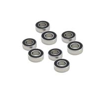 Roulements RC pour Tous Les Modes De Voiture RC Roulement en Caoutchouc Noir 688ZZ Billes Scellées en Métal Rainure Profonde Radiale 8x16x5mm Pièces De Rechange(8 pcs)