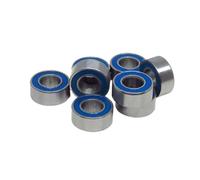 Roulements rigides à billes 10 pièces MR52 MR63 MR74 MR83 MR84 MR85 MR95 MR104 MR105 MR106 MR115 MR117 MR126 MR128 MR137 MR148 2RS RS Joints Bleus Mini Roulement RC(MR105-2RS 5x10x4mm)