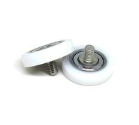 Roulements rigides à billes Lot de 2 poulies de tiroir en POM de 28 mm de diamètre extérieur, roulements 608ZZ revêtus de plastique POM et vis M6 BS60828-7C1L8M6(BS60828-7C3L8M6)
