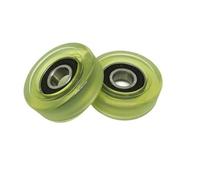 Roulements rigides à billes Poulie de douche en caoutchouc PU, 12 x 45 x 14 mm, roulement en plastique polyuréthane PU600145-14, arbre de 12 mm, diamètre de 45 mm(PU60845-14 8x45x14)