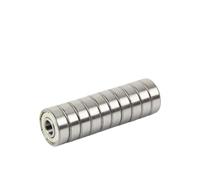 Roulements, Roulement à billes gorge 10 pièces ABEC-5 6702ZZ 6702z 6702 ZZ 15x21x4mm joint métallique Section Ultra mince roulements profonde Compatibilité polyvalente(ABEC 5)