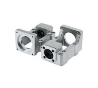 Roulements, Support de vis en aluminium HM12-57 HM12-60 SFU1604/1605/1610, Support fixe for servomoteur pas à pas NEMA 23 NEMA 24, 1 pièce,Capacité de charge élevée(Aluminum Hm12-60-c5)