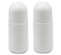Rouler les bouteilles, 2pcs 50 ml bouteilles de rollerball vides rechargeables, récipient à billes en plastique à l'épreuve des fuites, rouleau de bricolage portable pour les baumes huile essentiel