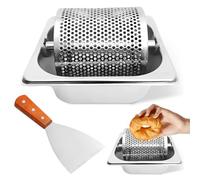 Roulette à Beurre, 1L Rouleau à beurre en Acier Inoxydable 304 avec Spatule, Baratte a Beurre, Distributeur de Beurre, Centrifugeuse à Beurre, Distributeur de Beurre pour Pain grillé, Outil de Roue