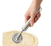Roulette à pâte ondulée multifonctionnelle en acier inoxydable - Coupe-pâte à raviolis - Pour la cuisine domestique - Pour pizza, pâtes, pâtisseries, crackers, couper et sceller