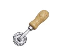 Roulette à pâtes - Outil de pâtisserie avec manche en bois, roue à pâte de 1,5 pouces de diamètre, coupe-pâte manuel, accessoires de la catégorie « préparation de cuisine », pour la cuisine à la