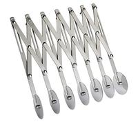 Roulette à pâtisserie à 7 roues en acier inoxydable - Trancheuse à pizza multi-ronde - Coupe-pâte réglable pour raviolis, pizza, nouilles