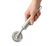 Roulette À Pâtisserie,Poignée ergonomique en acier inoxydable cannelée | Rouleau À Treillis Pour Pâte - pour couper sceller sertir cuire pâtes nouilles biscuits