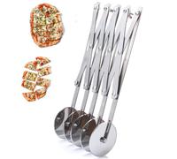 Roulette à Pizza à 5 Roues Diviseur De PâTe En Acier Inoxydable, Trancheuse à Pizza, Coupe-PâTe à Biscuits, Couteau à PâTisserie,PâTisserie GâTeau De Cuisson Pizza Cutter