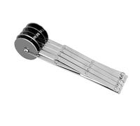 Roulette à pizza - Coupe-pâte rétractable en acier inoxydable, performance sûre | Cutter rotatif de précision pour la cuisson de pâte, pizza, cuisine, équipement de cuisine à domicile