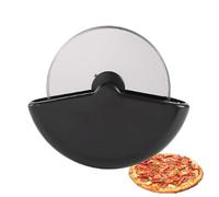 Roulette à pizza en acier inoxydable - Outil de cuisine avec poignée de protection, coupe précise pour fromage, gâteaux, gaufres, pâte, pâtisserie, design confortable | Roue à pizza utilisation à la
