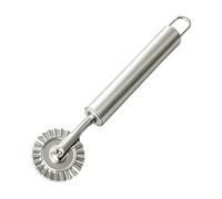 Roulette à raviolis - Manche Ergonomique Et Roulette Cannelée En Acier Inoxydable,Coupe-pâte pour bordures ondulées et biscuits - pour cuisine maison pizza nouilles pâtes tourte biscuits coupe festonn