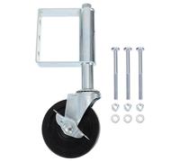 Roulette à Ressort de Portail de Clôture 75kg en Acier Laminé | Clamp à Ressort Caché, Compensation de Hauteur Automatique, pour Portails Tubulaires et Fer Forgé