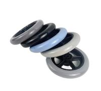 Roulette avant de rechange for fauteuil roulant de 5 pouces - Pneu en PVC plein de 126 mm avec design antidérapant for chariots de supermarché et chariots de transport(02)