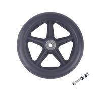 Roulette Avant pour Fauteuil Roulant Roues de 6 Pouces, roulettes Avant Souples et Robustes for Fauteuil Roulant, Roues à Pneu Solide, pièces de Rechange for Fauteuil Roulant(Black)