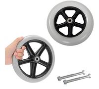 Roulette Avant Professionnelle Pour Fauteuil Roulant, Pneu Plein de 15,2 Cm, 17,8 Cm, 20,3 Cm, Résistant À L'Usure Et Antidérapant, Pour Chariot, Roulettes Pour Fauteuils Roulants/Grey/6Inch/15Cm