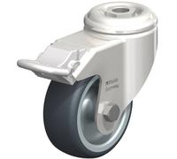 Roulette avec perforation d'un diamètre de 80 mm. Modèle (général) Roulettes Stop Fix Blickle LKRXA-TPA 80G-FI
