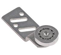 Roulette avec support CNS, surface de roulement CNS, roulement à billes CNS, rouleau de roulement à billes ø 25 mm EP avant CNS/CNS Largeur 6 mm Hauteur 12 mm