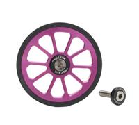 Roulette avec Tige en Titane Robuste, Rose, 72mm
