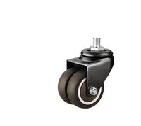 Roulette Chaise Bureau Roulettes de chaise de bureau lourdes de 2 pouces, 10 mm, roulettes à vis, poulies universelles for meubles de table de chevet, roue silencieuse(Color06)