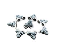 Roulette coulissante double, Shower Door Rollers 4 Or 8 Pack Multiple Sizes Sliding Glass Bearing Roller Hardware(8pcs,27mm)
