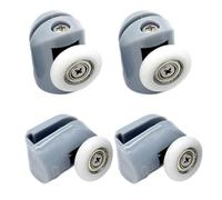 Roulette coulissante double, Shower Door Rollers And Pulleys Pack Of 8 Diameter 20-27mm(4pcs Top,25mm)