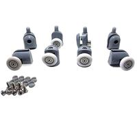 Roulette coulissante double, Shower Door Rollers And Pulleys Pack Of 8 Diameter 20-27mm(8pcs,22mm)
