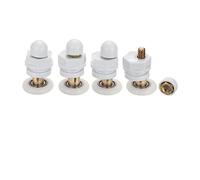 Roulette coulissante double, Shower Door Rollers Pack Of 4 White Multiple Sizes(25mm)