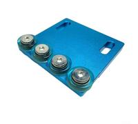 Roulette d'alimentation robuste pour machines à bandes de chant prenant en charge un alignement et une alimentation constants des planches étroites (aluminium)