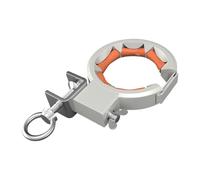 Roulette de câble pour installation de fil électrique robuste - Outil de traction de fil électrique - Orange et argent - 2 pièces - 1 pièce orange et argent