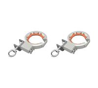Roulette de câble pour installation de fil électrique robuste - Outil de traction de fil électrique orange argenté 2 pièces - 2 pièces orange et argent