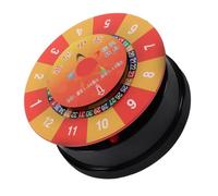 Roulette de Carnaval en Plastique, Jeu de Tombola Rotatif pour Noël | Divertissement Portable, Adaptée à Tous les Âges, Animation de Prix, Fêtes, Activités Scolaires et Surfaces de Table