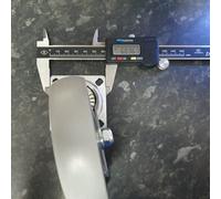 Roulette de chariot pivotante de 4 pouces en caoutchouc thermoplastique avec frein 100mm sur plaque gris