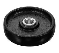 Roulette de Cric Avant en Fer Noir, Pièce de Rechange | Roulement Professionnel, Montage Complet, pour Crics Hydrauliques Horizontaux, Ateliers Auto et Changement de Pneus