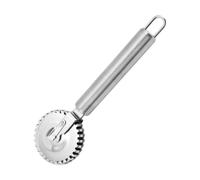 Roulette de découpe ergonomique en acier inoxydable pour raviolis et pâte