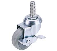 Roulette de fixation en caoutchouc par boulon pivotant avec frein de 50 mm Draper 65471 (50 kg de charge de travail utile)