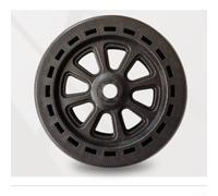 Roulette de four de 15,2 cm, roues de rechange, roue de camping, absorption des chocs élastique et silencieuse pour fours (1)