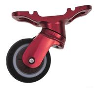Roulette de garde-boue silencieuse omnidirectionnelle 32 mm pour Brompton | Support avant en alliage pour vélo pliable A/C/T/P Line Silencieux Poussoir Partie Noir Argent