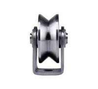 Roulette de guidage, Roue de chenille, rainurée, 1 bloc de poulie V/U/H, rouleau en acier inoxydable 304, silencieux, robuste(V 16mm)