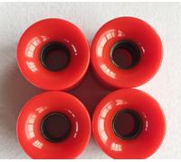 Roulette De Longboard À Flash Led 78a 60x45mm,4 Pièces,Roue Transparente De Skateboard,Double Bascule Clignotante En Pu - Type 60 45 Red