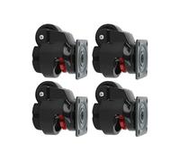 Roulette de Machine de nivellement GD-40, 4 pièces, roue à plaque supérieure Arge avec coussinet NBR rétractable for établi lourd, équipement électrique(42x42mm)