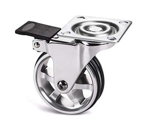 Roulette de meuble Bobby Ø 75 mm roue en aluminium avec frein