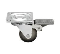 Roulette de meuble brune Ø 35 mm avec frein de SOTECH