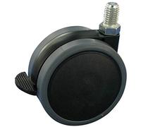 Roulette de meuble design à roue souple Ø 2 x 63 x 8 Stylo M8x15 Frein