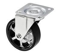 Roulette de meuble design SHIFT Roues-Ø 75 mm noir, capacité de charge 35 Kg, hauteur 97 mm de SOTECH