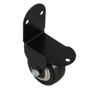Roulette de Meuble Maison 2 Pouces, Double Roulement, Noir PU | Déplacement Silencieux, Design à Galet Unique, pour Caisses et Bacs, Usage Maison ou Chariot