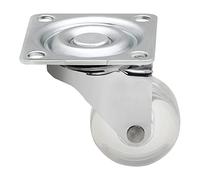 Roulette de meuble transparente Ø 35 mm sans frein de SOTECH